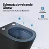 doporro Wand WC Design WC schwarz matt inkl. Softclose Produktbild-Vorschau 4