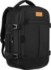 A black backpack is shown against a white background. Produktbild-Vorschau