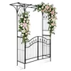 FCH Łuk ogrodowy z drzwiami 122x41x208 cm, metalowy łuk Podgląd zdjęcia produktu 1