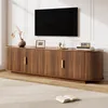 Televízna skrinka Merax so 4 dverami, nízka televízna Náhľad obrázku produktu 5