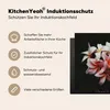 KitchenYeah© Herdabdeckplatte Blumen - Rosa - Schwarz - Produktbild-Vorschau 6