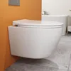 HOROW WC sospeso senza bordo - WC sospeso a 360° monoforo Anteprima dell’immagine prodotto 2