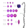 Set da 110 palline natalizie Relaxdays, in plastica, Anteprima dell’immagine prodotto 4
