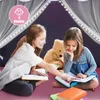 COSTWAY Dětský domeček, dětský stan s hvězdami, okny, Náhled obrázku produktu 4