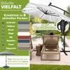tillvex® Alu Sonnenschirm Rechteckig Ø 330 cm mit LED Solar Produktbild-Vorschau 5