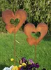Gartenstecker Herzen Metall Rost Gartendeko Edelrost Produktbild-Vorschau 2