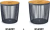 Set 2 univerzálních košů CLUBO s bambusovými víky 25+35l Náhled obrázku produktu 1