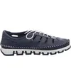 Gemini Damen Sneaker Leder Cutouts sportliche Schnürschuhe Produktbild-Vorschau 7