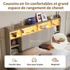 Moonbite bed met opbergruimte, 140x200 cm, linnen, beige, Productafbeelding-voorbeeld 7