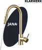 JANA | Premium Edelstahl ausziehbare Küchenarmatur Gold Produktbild-Vorschau 1