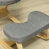 Kniestuhl, Ergonomischer Kniehocker mit Leinenoptik, Basis Produktbild-Vorschau 9