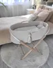 Lit pour bébé fait main BOHO crème avec matelas Voir les images du produit 10