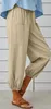 ASKSA Damen 7/8 Länge Hose Weitem Bein Freizeithose Leicht Produktbild-Vorschau 2