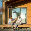 Relaxdays Mangeoire en bois, mangeoire à suspendre, Voir les images du produit 5
