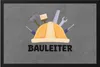 Bauleiter Fußmatte Bau Bauherr Werkzeug Gebäude Baustelle Produktbild-Vorschau 1