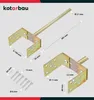 KOTARBAU® U Pfostenträger zum Einbetonieren 400 mm mit Produktbild-Vorschau 3