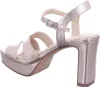 Tamaris Damen Sandalette Gold Silber Metallic Optik Karree Produktbild-Vorschau 24