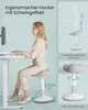 SONGMICS Hocker, Stehhocker, Stehstuhl mit Schwingeffekt, Produktbild-Vorschau 4