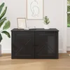 vidaXL Domek dla kota czarny 85 x 55 x 50,5 cm materiał Podgląd zdjęcia produktu 4