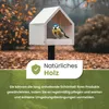 PATKAR Vogelhaus Futterhaus für Vögel mit Ständer aus Produktbild-Vorschau 4