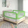 vidaXL Kleinkind-Bettschutzgitter Grün 180x25 cm Stoff Produktbild-Vorschau 2
