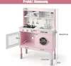 Cucina per bambini COSTWAY con accessori da gioco, cucina Anteprima dell’immagine prodotto 6