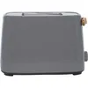 A side view of a gray toaster with a wooden lever. Anteprima dell’immagine prodotto