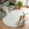Volero - Runder Teppich Wohnzimmer - Charm Curves Weiß - Ø Produktbild-Vorschau 1