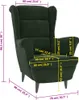 Sessel Dunkelgrün Samt 74 x 84 x 100 cm (B x T x H) Produktbild-Vorschau 8