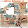 Holzwerkbank für Kinder mit Magnetgestell und Werkzeugset Produktbild-Vorschau 4