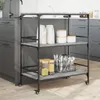 vidaXL Wózek kuchenny szary Sonoma 100,5x50x105 cm Materiał Podgląd zdjęcia produktu 4
