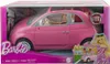 A Barbie doll and her pink Fiat car are displayed in their retail packaging. Náhľad obrázku produktu
