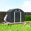 Outsunny Gerätehaus aus Stahl, 2,7 m² Geräteschuppen mit Produktbild-Vorschau 9