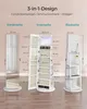 A diagram showing the dimensions and different views of a SONGMICS jewelry cabinet. Produktbild-Vorschau