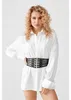 Damen Korsett-Gürtel Stretchgürtel Breiter Hüftgürtel Produktbild-Vorschau 3