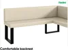 MEBLINI Eckbank für Esszimmer mit ausziehbarem Tisch  - Produktbild-Vorschau 5