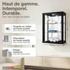 K-Möbel Vitrine suspendue en noir (80x60x25 cm) avec 2 Voir les images du produit 2