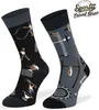 SKIETY Bunte Lustige Socken für Erwachsene Baumwolle, Cross Produktbild-Vorschau 2