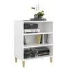 vidaXL Príborník biely 57x35x70 cm Materiál dreva Náhľad obrázku produktu 3