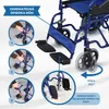 Invalidný vozík skladací Mobiclinic parkovacia brzda výška Náhľad obrázku produktu 5