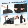 GOPLUS Sonnenschirmständer mit Rollen, Schirmständer für Produktbild-Vorschau 4