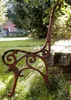 Gartenbank Sitzbank Bank - mit Löwe Seitenteile, Metall Produktbild-Vorschau 5