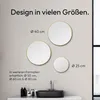 Wandspiegel 40 cm, rund, matt gold, Aluminiumrahmen Produktbild-Vorschau 2