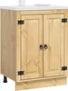 vidaXL Armadio SKI Marrone miele 60 x 46 x 81,5 cm Legno di Anteprima dell’immagine prodotto 3