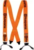 A pair of orange suspenders with the Husqvarna logo. Anteprima dell’immagine prodotto