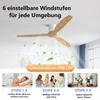 Sofucor Deckenventilator, 132 cm, Massivholz, ohne Leuchte Produktbild-Vorschau 3