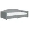 vidaXL Tagesbett mit Matratze Hellgrau 90x200 cm Stoff Produktbild-Vorschau 1