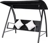 Outsunny Hollywoodschaukel Polyrattan Schaukel Schaukelbank Produktbild-Vorschau 1
