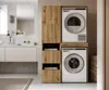 Mobile alto da bagno per lavatrice e asciugatrice – Mobile Anteprima dell’immagine prodotto 1