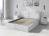 A modern bedroom with a bed frame and slatted base. Produktbild-Vorschau